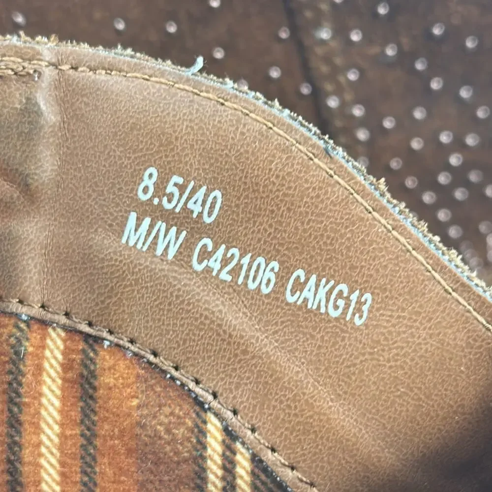 Born BOC western studded Ambrosia Brown Suede ankle boots